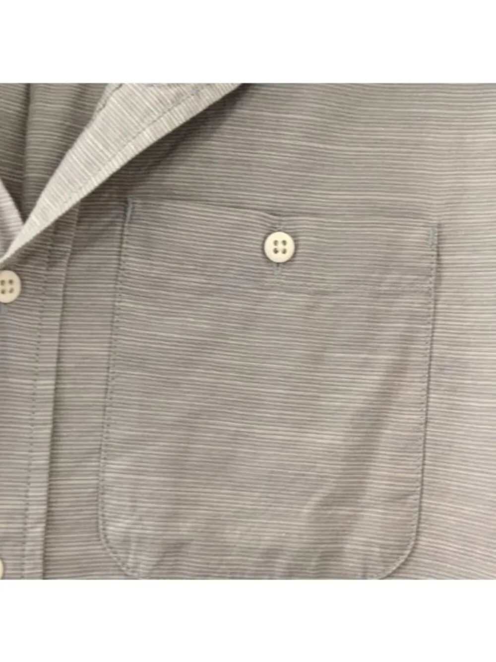 The North Face Mens Gray Lightweight Button-Up Short Sleeve Shirt M